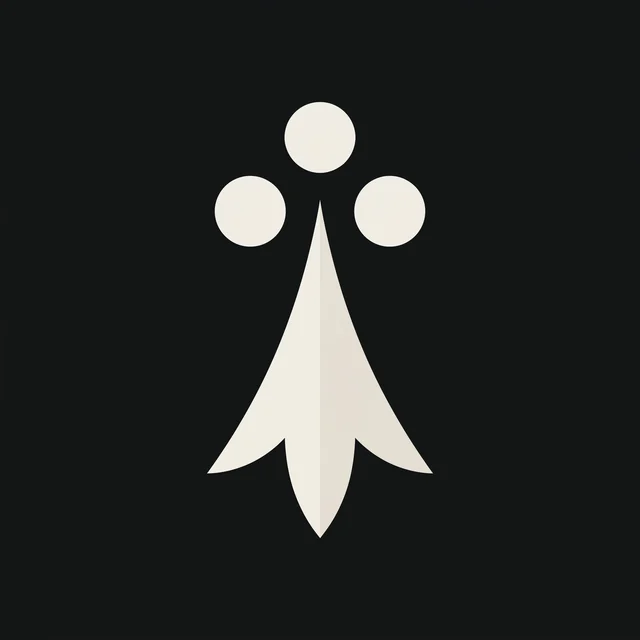 A single modern ermine spot in parchment ivory